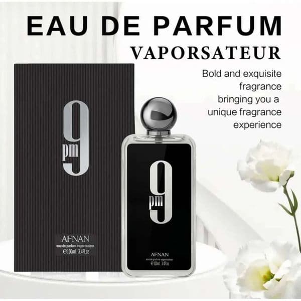Luxury Perfume Designer Afnan 9Pm 100Ml Men's Cologne Travel Clothes Spray cologne High-End Long-Lasting Gift