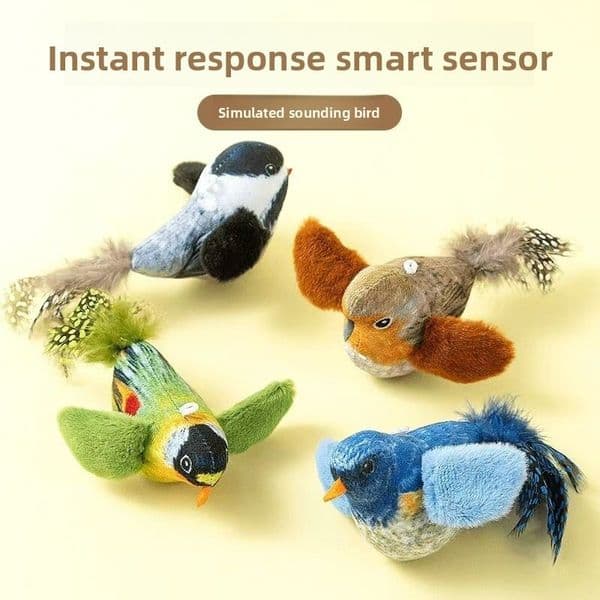 bestseller Sounding Simulation Chirping Bird Hanging Teaser Wand for Kittens Self-Entertainment Cat Toy