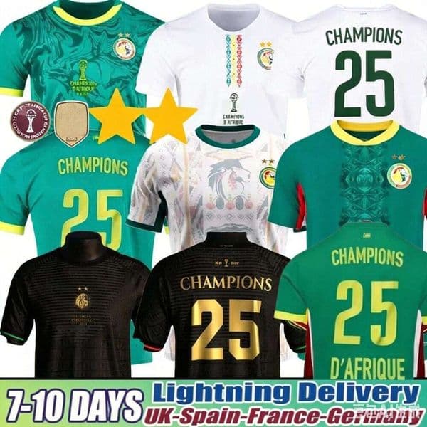 2 Star Senegal Soccer Jerseys 2025 2026 National Team SARR P.M.SARR N.JACKSON DIALLO SABALY NDIAYE LAMINE KOULIBALY DIATTA Top Kid Kit 25 26 27 Football Shirt Jersey