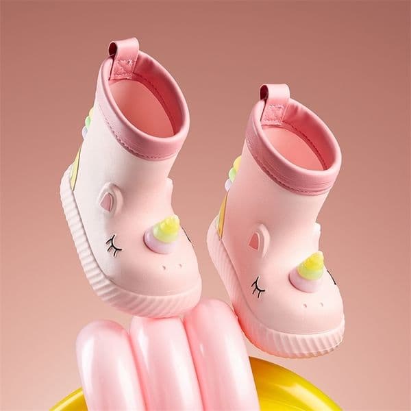 Cheerful Mario Childrens rain shoes Cartoon animal Girl rain boots Student water shoes260514ww