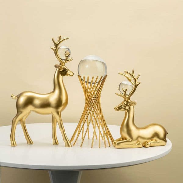 Creative Slim-Waisted Deer Ornament for Modern Home Living Room Entryway TV and Wine Cabinet Decoration New Home GiftL260529