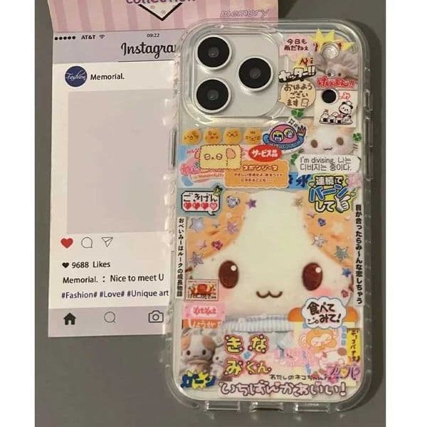 Cartoon Japan INS Cute Ancient Cat Illustration Phone Case for IPhone 17 Air 16 15 14 Pro 13 12 11 Pro Max Anti Fall Soft Cover Z260601