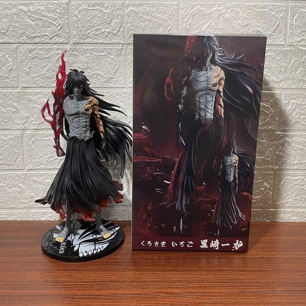 Bleach GK Bloodbath Kurosaki Ichigo Crescent Sky Strike Sky Lock Moon Slicing Battle Standing Figure Model OrnamentL260529