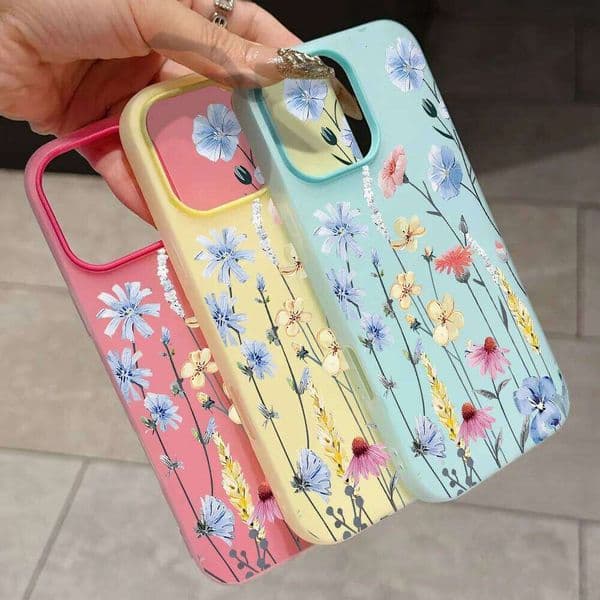Wild Flowers Candy Colors Case For Pro Max Cases iPhone 17 11 12 13 14 15 16 Plus 7 8 XS Shockproof Funda Coque