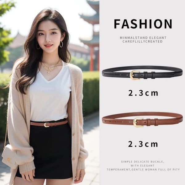 Womens Pin Buckle Multifunction Belt With Exquisite Skirt Jeans Accessories Simple Birthday Gift 260526