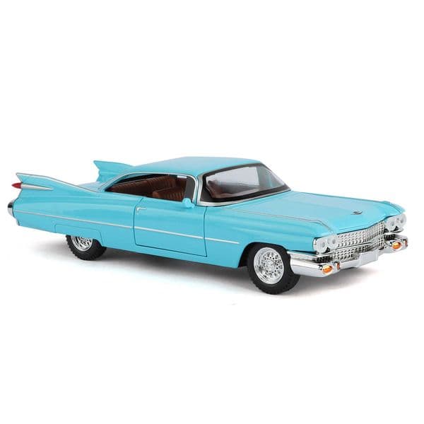 124 Cadillac Eldorado Biarritz Classic Retro Car Alloy Metal Diecast Model Car With Sound And Light Pull Back Collection Hobby L260601