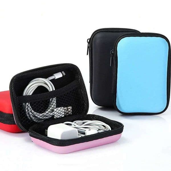 Charging Case for Data Cables Earphone Package Zipper Bag Portable Travel Cable Organizer Electronics Storage