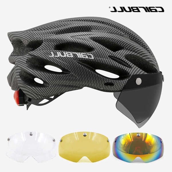 Hel Light Cycling Road Mtb Mountain Bike Bicycle Led Hel L for Men Women Visored Bicycle Hel Casco Accesorios S260601
