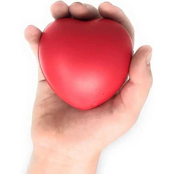 Stress Heart 2pcs Balls 7cm Valentines Day Heart DIY Mini Foam Balls Stress Relief Balls for School Carnival Reward Party Favor Z260601