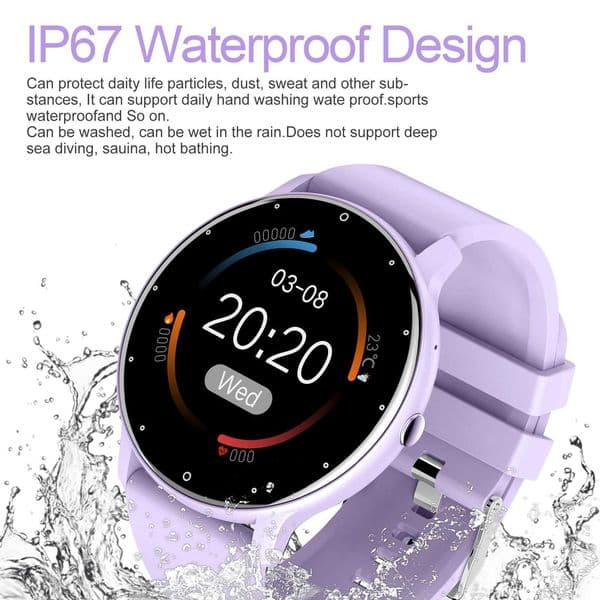 Zl02cpro Smartwatch for Wen Men Girls Kids Sport Fitness Healthy Tracker for Elderly Old People Fl Touch SnJ260601
