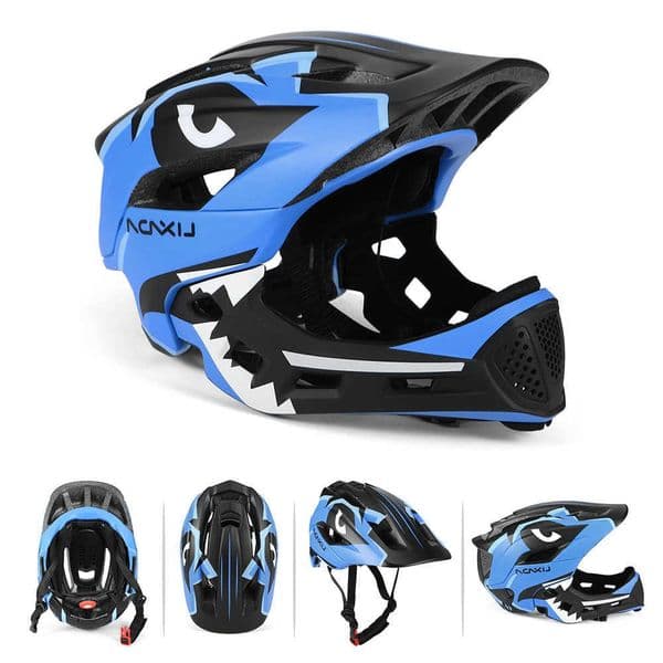 s Detachable Lixada Full Face Bike hel Childrens Sports Child Cycling mtb Motorcycle Skateboarding Roller Skating Hel S260601UYQG