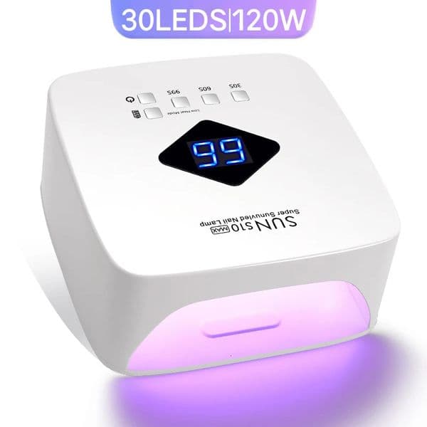 Rechargeable UV LED Nail Lamp With Automatic Sensing 30LEDS Cordless Nail Dryer for Curing Gel Polish Professional Manicure Tool 260602