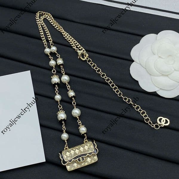 Channels Necklace Designer Mini bag classic fashion trend double O necklace cc necklace