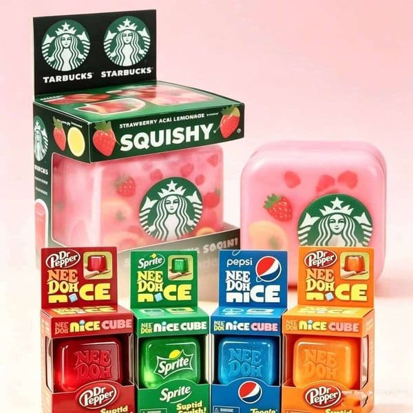 Needoh Nice Sensory Stress Reliever Fidget Tool Anxiety Focus - Anti-Anxiety Squeeze Desk Cube for Adults And Kids 26L0602