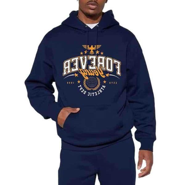 250G European Heavy Duty Fabric Mens Hoodie Letter Print Pullover Spring Autumn Harajuku Unisex Strtwear Casual Sweatshirt D260602