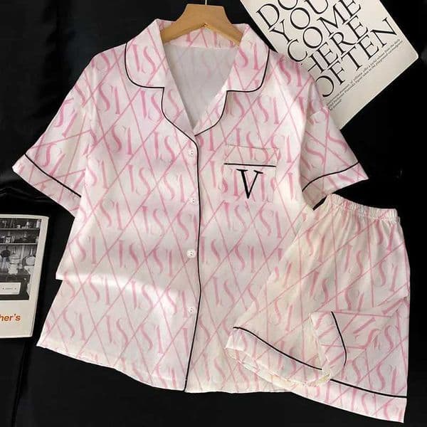 Korean-Style Minimalist Short-Sleeved Pyjama Set for Women Summer Lightweight Silk-Feel Homewear Fashionable Two-Piece Set L260525