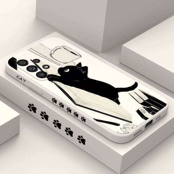 Naughty Cat Phone Case For Samsung A17 A56 A36 A26 A54 A34 A16 A14 A24 A73 A53 A33 A23 A13 A06 A72 A52 A32 A15 A25 A35 A55 4G 5G