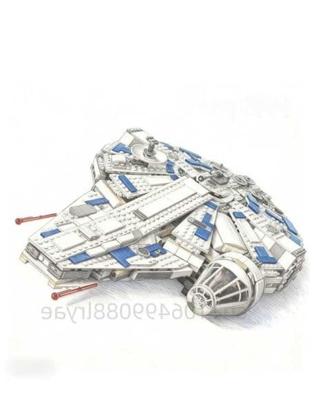 hot New spear spaceship model Christmas gift 1414 pieces of building blocks Christmas educational toys for children L260602VK7E