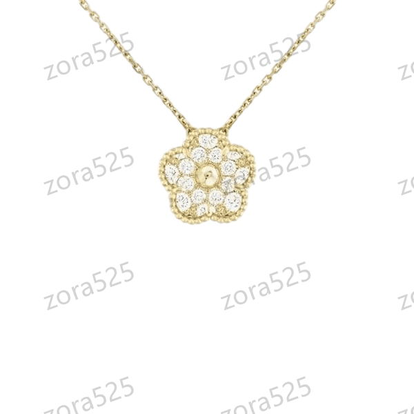 chains iced out pendant clover necklace custom pendant iced out chain 18K gold plated brown clover pendant boho natural stone travel friendly necklace gift for bride