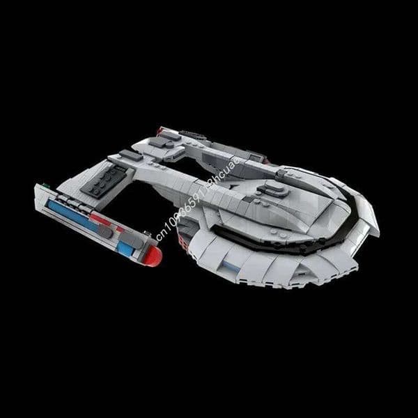 879pcs MOC USS Thunderchild Akira Class Midi Scale Building Blocks Education Brick Children Kids Birthday Christmas toy Gift 26Y0602