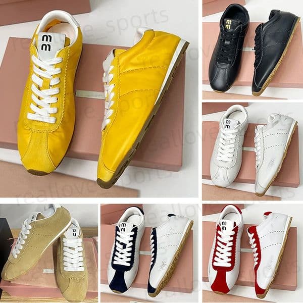 Lady Plume Suede Sports Shoes 25Ss Women Sneakers Designer Plume Suede Sneakers Fashion Brand Casual Shoes Outdoor Womens Flat Shoes f3