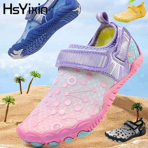 Water Children's beach Quick-drying Breathable barefoot swimming shoes Outdoor sneakers River slippers water s 26Y0602