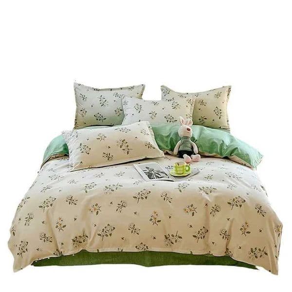 New Style Fresh e Cotton Matte Four Piece Set Thicke Washed Cotton Bed Sheets Duvet Cover Dormitory Three Piece BeddingJ260602