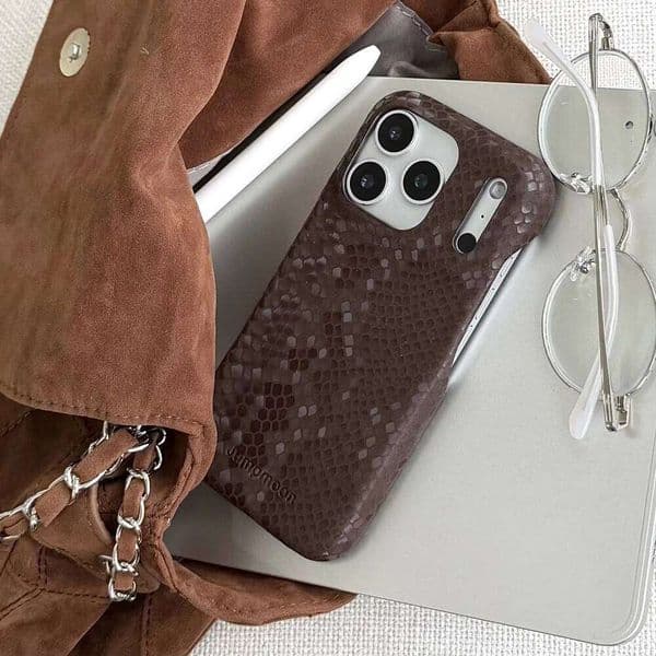 Simulated snakeskin phone case for iPhone 15 14 13 16 17 Pro Max Fundans 17pro Fashionable new shockproof protective cover