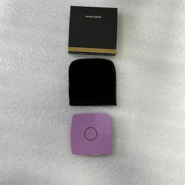 Folding Brand Acrylic Makeup Mirror - Includes Soft Velvet Case and Elegant Gift Packaging