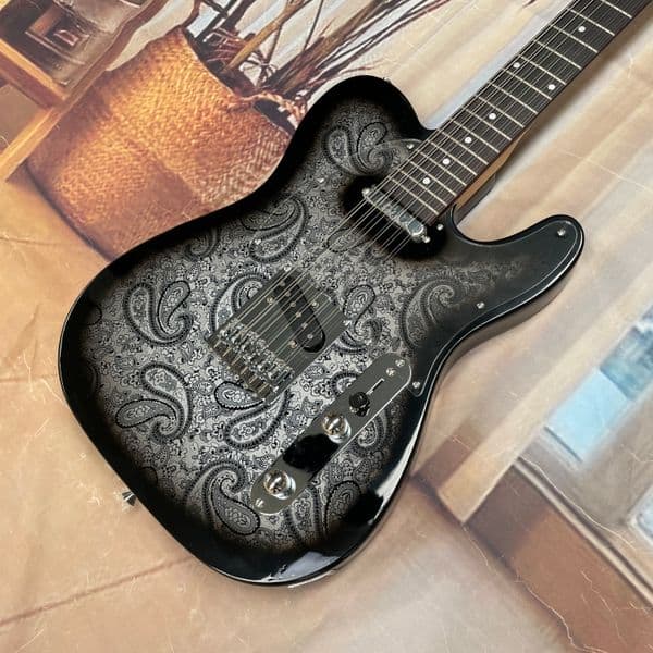 High cost-performance ratio12-string electric guitar with a mahogany body and silver hardware guitars, ideal for practice and performance guitarra, Free shipping