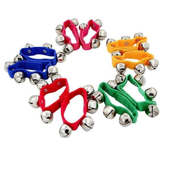1Pcs Wrist Bell Foot Ring Children Performing Rattles Bells Baby Toys Dance Props Kid Educational Tool Wristband Orff Instrument L260602KA4G