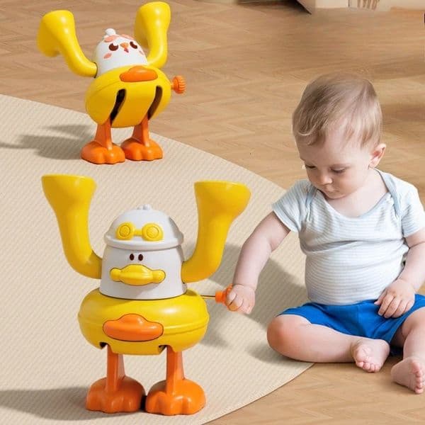 Crawling Baby Toys 6 12 Months Rolling Clockwork Duck Wind Up Infant Tummy Time Baby Toys Early Educational Toys for Babies Gift260601