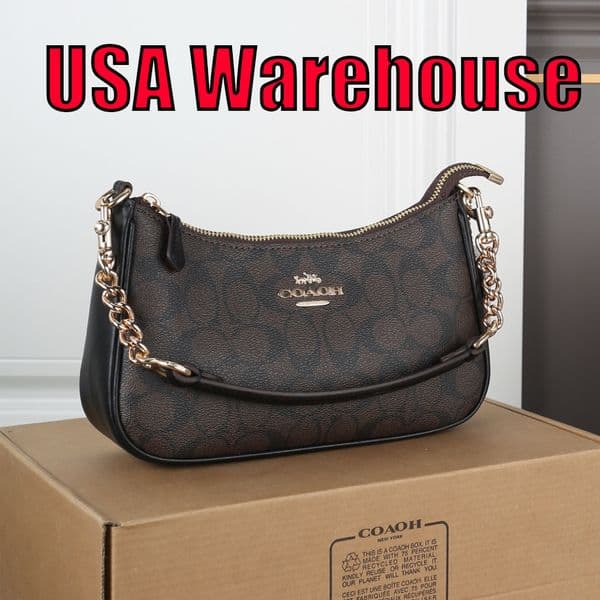Designer Bags Luxury Bags coachbagas Women's Fashion Shoulder Bags Handbags Leather Bags Small Square Bags Snap-Closure Chain Bags pink coachcoach bag Crossbody Bag