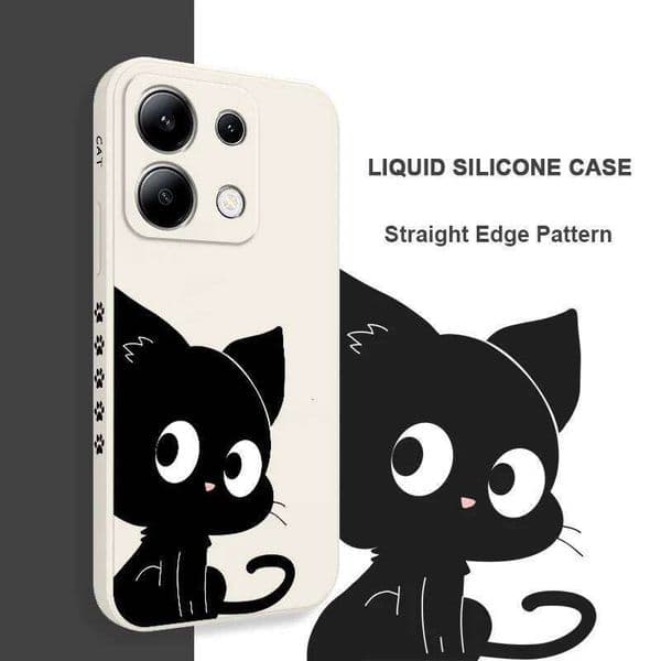 Attractive Cat Phone Case For Xiaomi Redmi Note Pro Plus 15 15C 4G 5G Silicone Cover