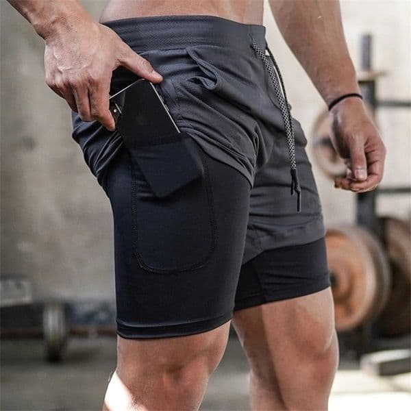 Mens Camouflage Running Shorts Fitness Training Shorts 2-in-1 Quick-Dry Gym Workout Shorts for Men Summer Shorts 260601
