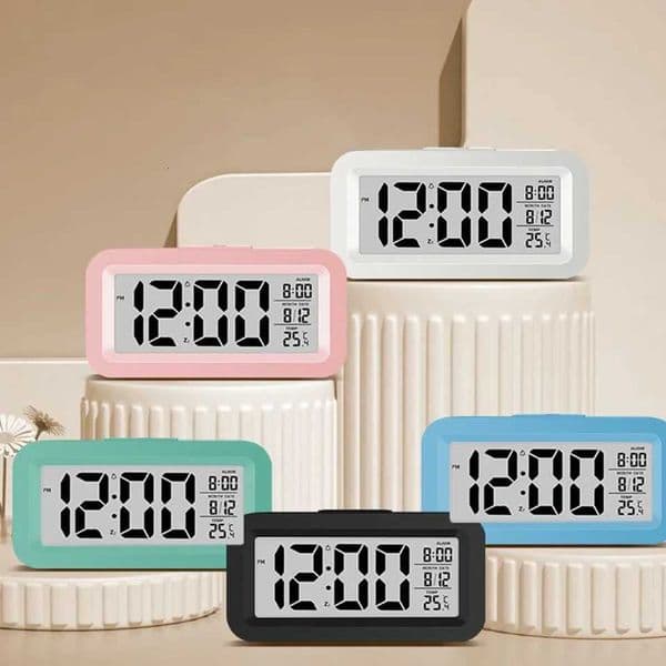 Digital LCD Alarm Clock Calendar Thermometer For Desk Travel Office Decor Temperature Version Smart Clock Student Clock PresentT260601