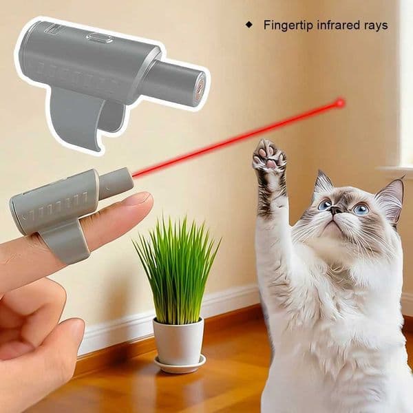 Portable Interactive Cat Laser Light Toy Funny Red Dot Cat Laser Sight Pointer Laser Pen Cat Chaser Stick Teasing Pen Toys C260602