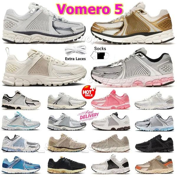 vomero 5 athletic running shoes metallic gold mens womens outdoor athletic sneakers photon dust pink velvet brown yellow ochre chaussures size 36-45