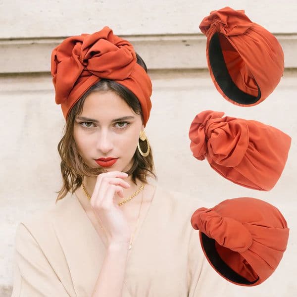 French Retro Womens Turban Cap Ladies Cross Bandana Hat Female Fashion Head Wraps Muslim Headscarf Bonnet 260601
