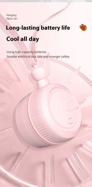 Leafless Neck Fan 3 Speed USB Hair Protection Hand Desk 3 In 1 Quiet Fan