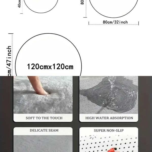 Print 3D Flower Rug White Lily Carpet Living Room Decor Area RugsSuitablefor Bathroom Non-Slip Backing Easy to Clean L260602