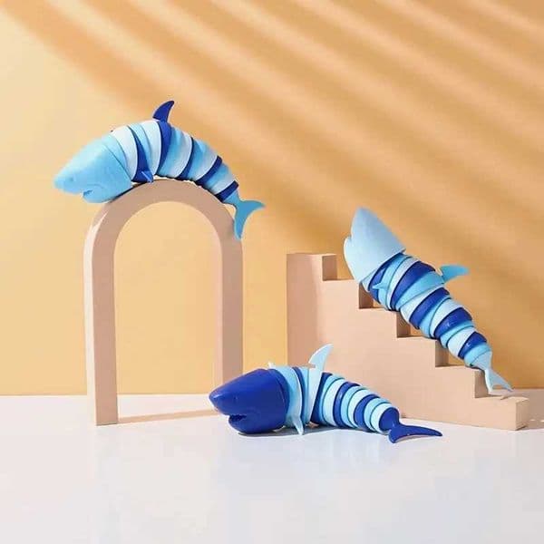 Articulated Shark Stress Reliever Hand ToySensory Fidget Toy For Adults And KidsPressure Relief And Anti-Anxiety Desk Toy T260602