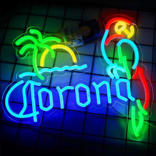 Coconut Tree Beer Neon Signs for Wall Decor Led Neon Light Sign for Man Cave Bar Neon Sign for Bar Pub Party Birthday Gift C260602