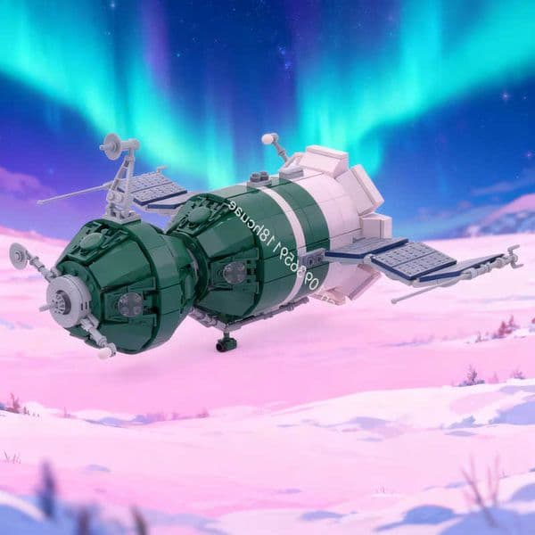 MOC 620pcs Space Soyuz Spacecraft Minifigure Scale Model Building Blocks Architecture Christmas Gifts Toy Idea Education Brick L260602AS95