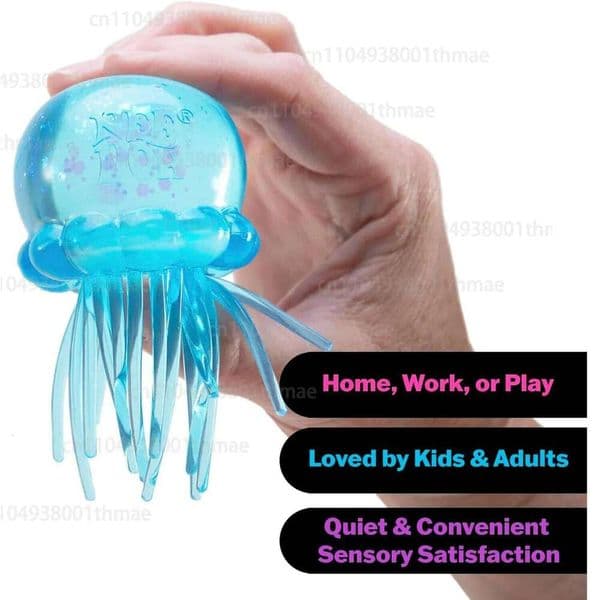 Schylling Confirmed Needoh Fuzz Ball Jellyfish Squishy Blind Box Stress Relief AntiAnxiety Squeeze Toy Party Prop Gift 26L0602