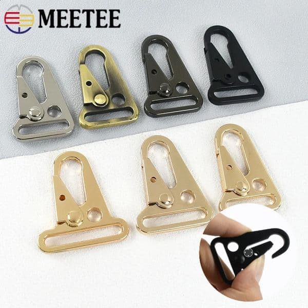 2510Pcs 253238mm Metal Buckles Bag Strap Snap Trigger Hooks Keychain Dog Collar Clips Clasp Carabiner Hardware Accessories 260602