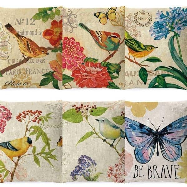 European Style Country ral YC and Bird Sofa Cushion Spring Cushion Car Lumbar port Backrest Te low L260430 Y260601