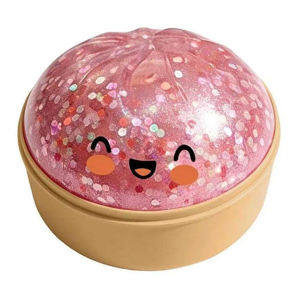 Giant Colorful Dumpling Squishy Stress Ball with Steamer Slow Rising Fidget Toy Soft Squeeze Dough Ball for Kids Adult T260602