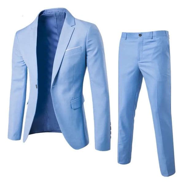 Men's Suits Wedding For Men Elegant Blazers Set 2 Pieces Luxury Business Formal Vest Pants Full Coats Jackets Blazer Suit 2D8