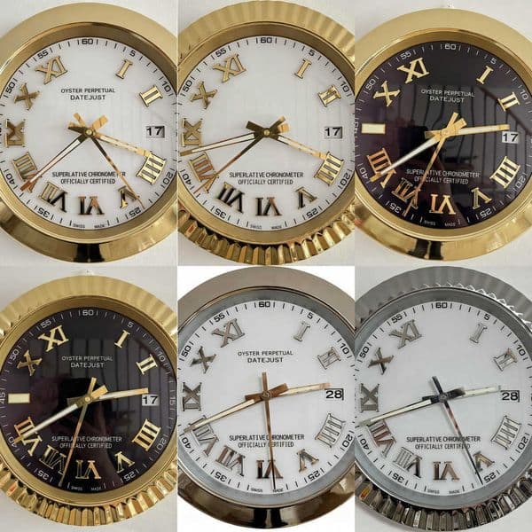Wall Luxury Clock With Roman Watch Numerals and Calendar Designer te Clocks Date Golden Metal Hands Home Decoration Gift Just Buy It Y260601